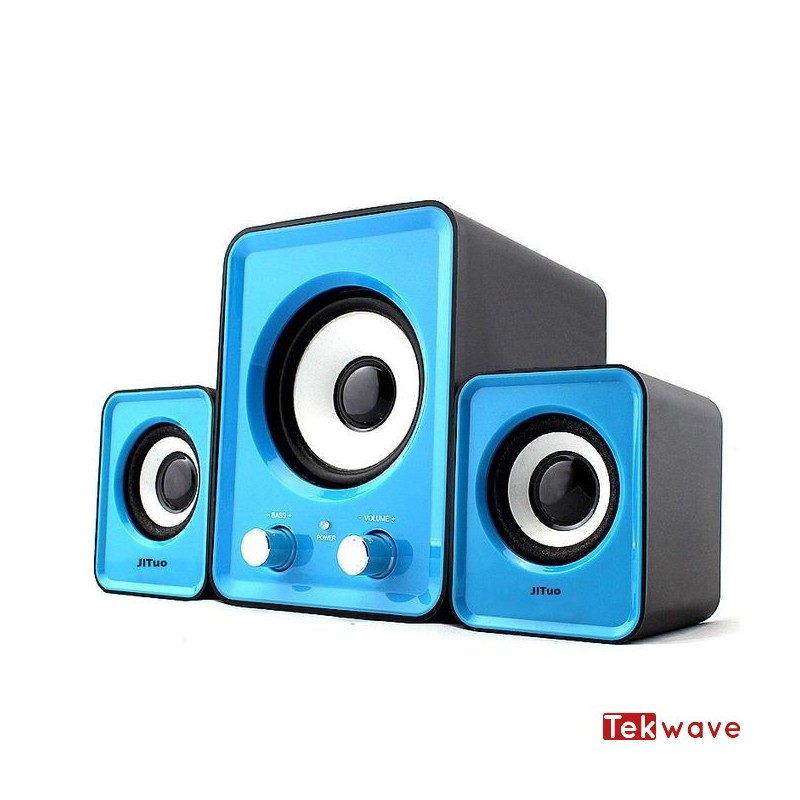 Speaker pc 2 en 1- Bleu