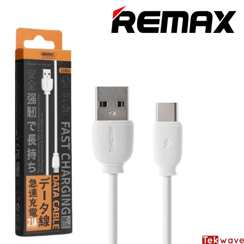 Câble chargeur TYPE C - Remax - Blanc