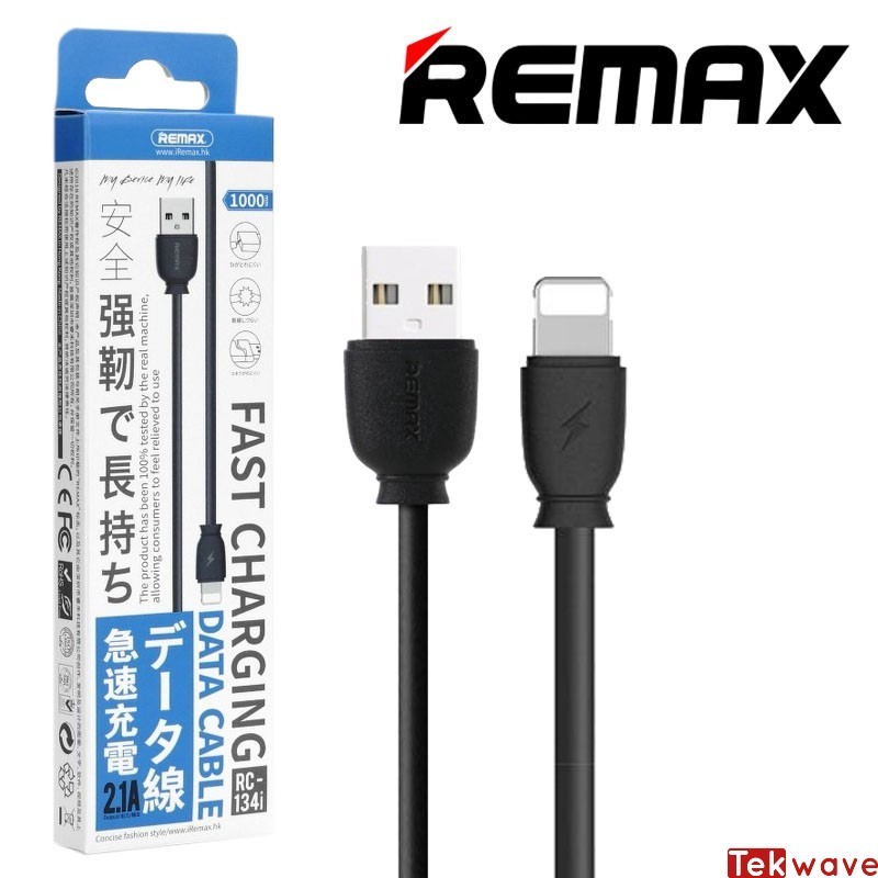 Câble Chargeur pour iPhone- Remax - Noir